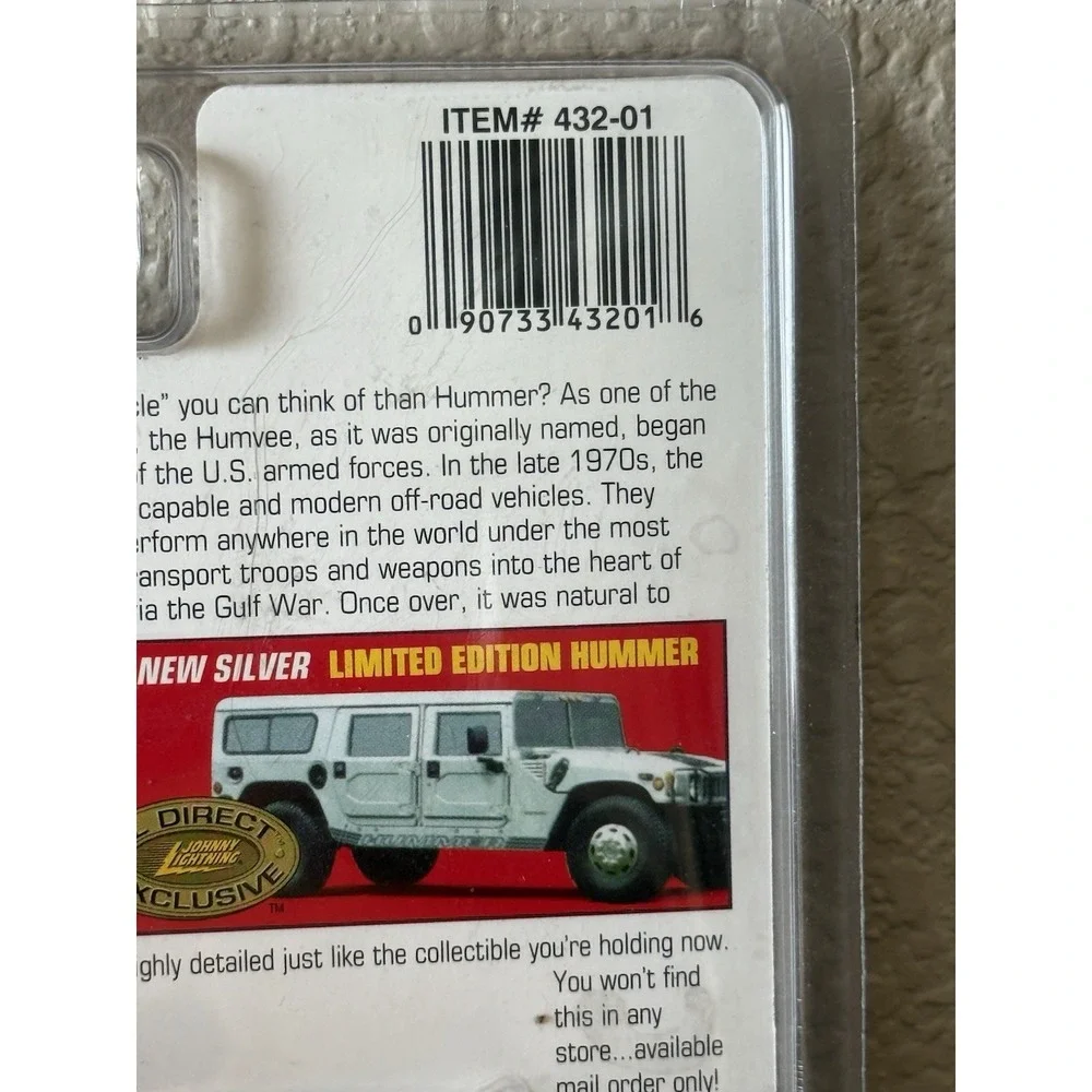 Johnny Lightning Hummer St Joseph County Sheriff Indiana New Old Stock #Z589